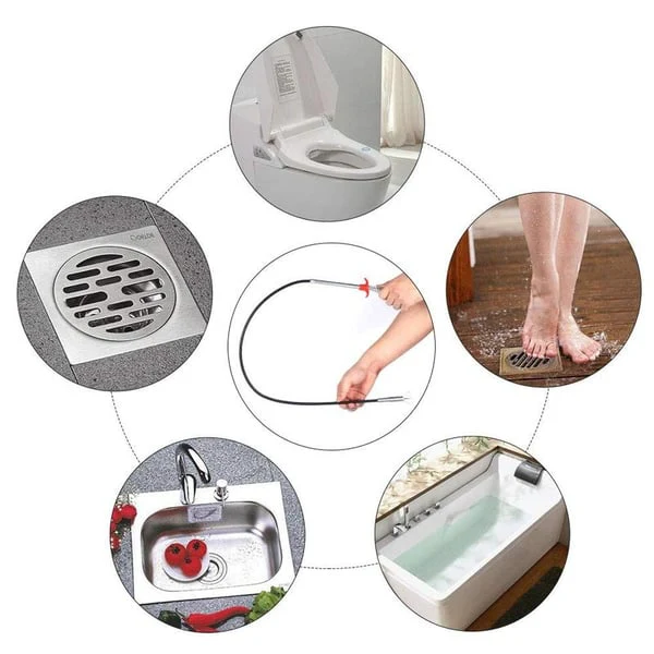 🔥🎁Flexible Grabber Claw Pick Up Reacher Tool with 4 Claws Bendable Hose Pickup Reaching Assist Tool for Litter Pick, Home Sink, Drains, Toilet - Image 2