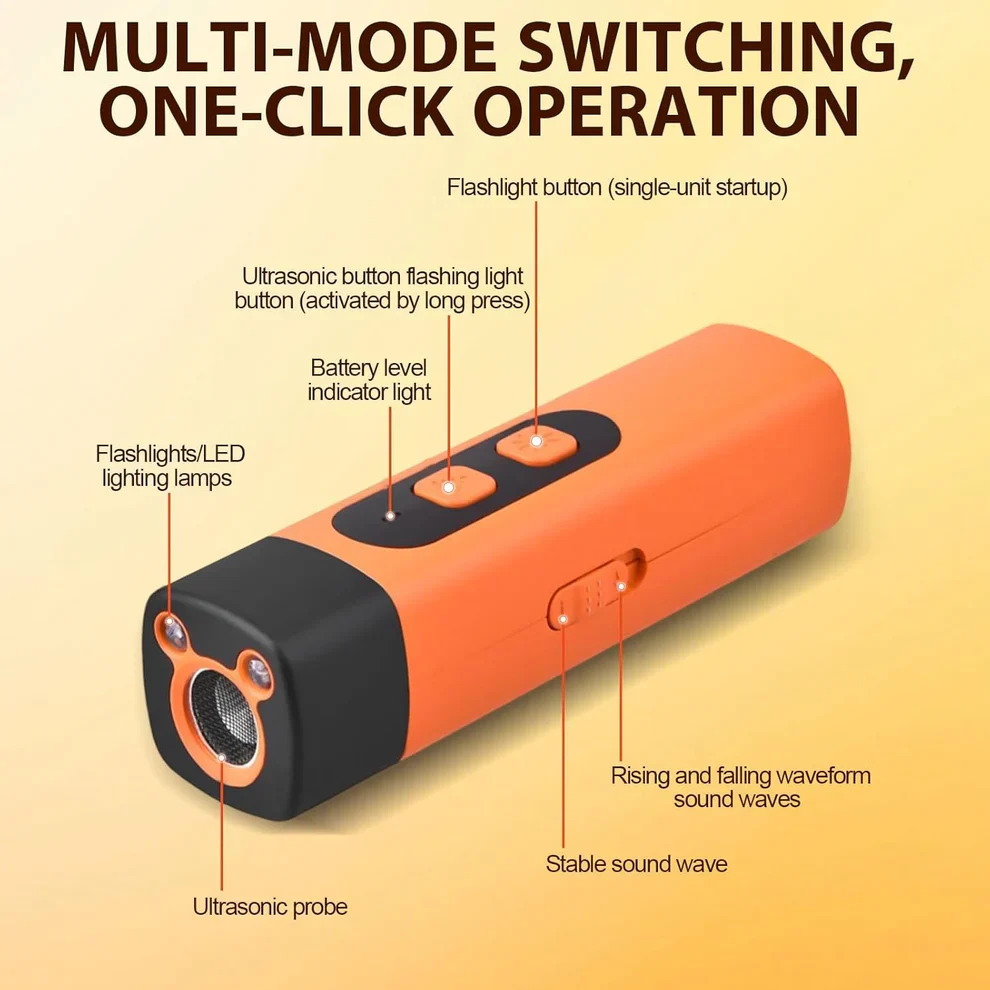 🐶3-in-1 Ultrasonic Dog Repeller & Anti-Barking Trainer🔊✨ - Image 3
