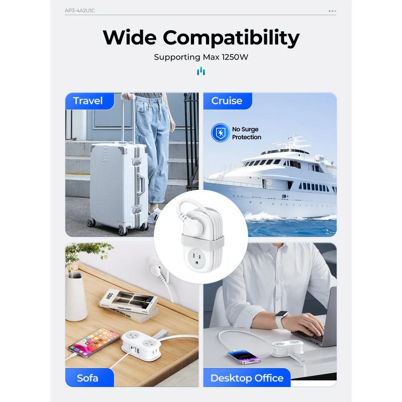 🔥7 in 1 Travel Power Strip - Image 6