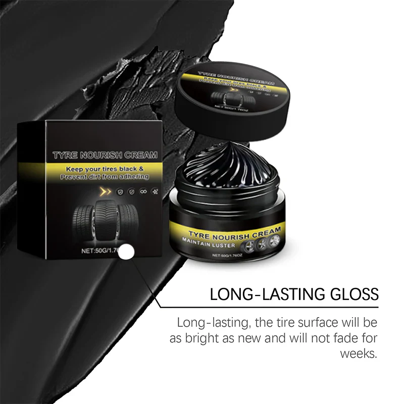 ✨ Tire wax – restores black gloss, blocks UV, repels dirt. Easy & quick! 🚗 - Image 5