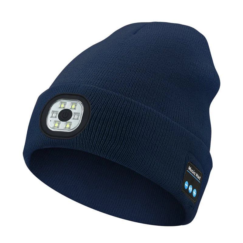 ❄️Winter— Gift Bluetooth Beanie with LED Headlight and Removable Speakers - Image 2