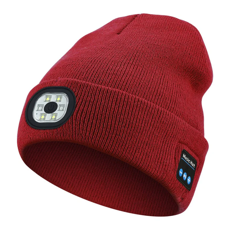 ❄️Winter— Gift Bluetooth Beanie with LED Headlight and Removable Speakers - Image 6