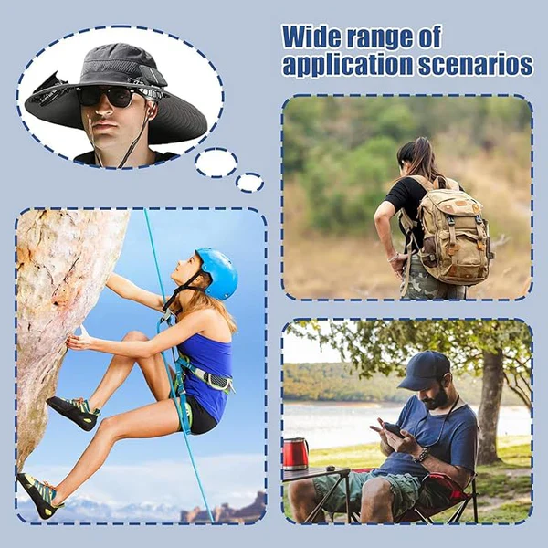 2026 New Ultralight Solar Fan Sun Hat – Lighter Than a Baseball! - Image 3