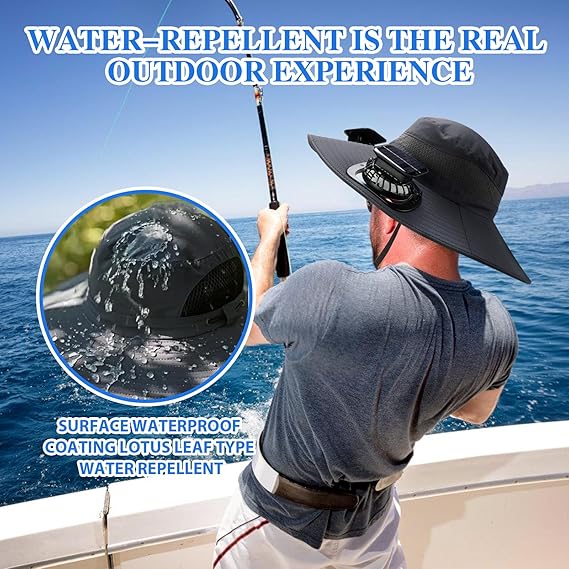 2026 New Ultralight Solar Fan Sun Hat – Lighter Than a Baseball! - Image 4