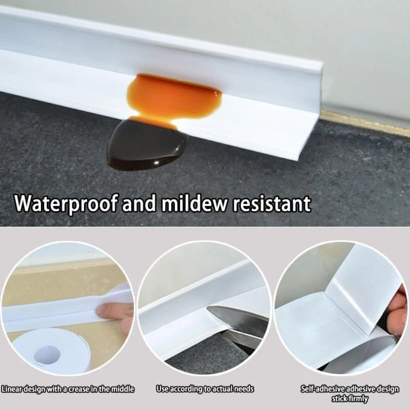 3Pcs White Waterproof Caulk Tape 3.2m Self-Adhesive Sealing Tape  With Scraper - Image 5