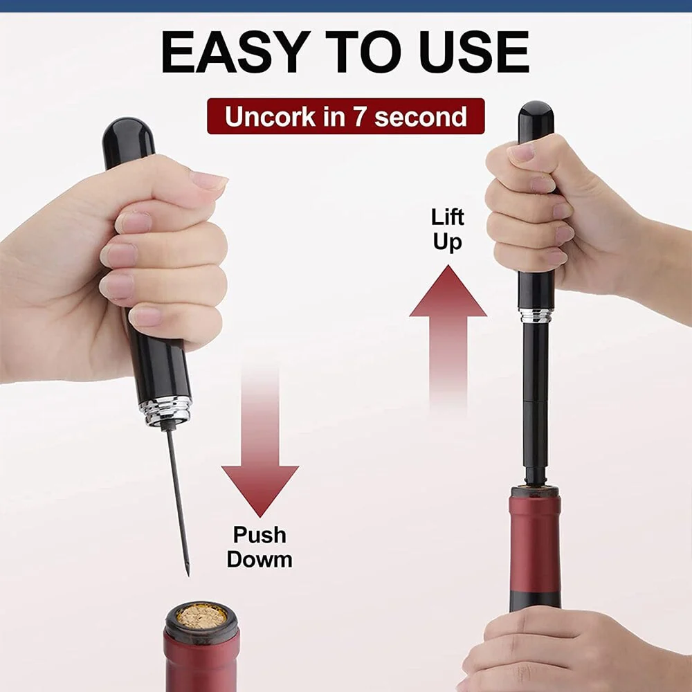 🍷 Only $8.99 Each — Air Pressure Wine Opener, Open Wine in 10 Seconds!🍾 - Image 4