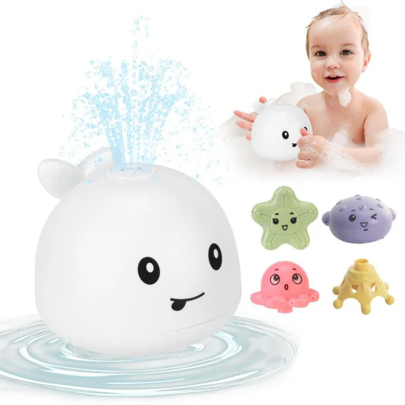 Colorful Octopus Sprinkler Bath Toy – Auto-Sensing Fountain & Lights - Image 7