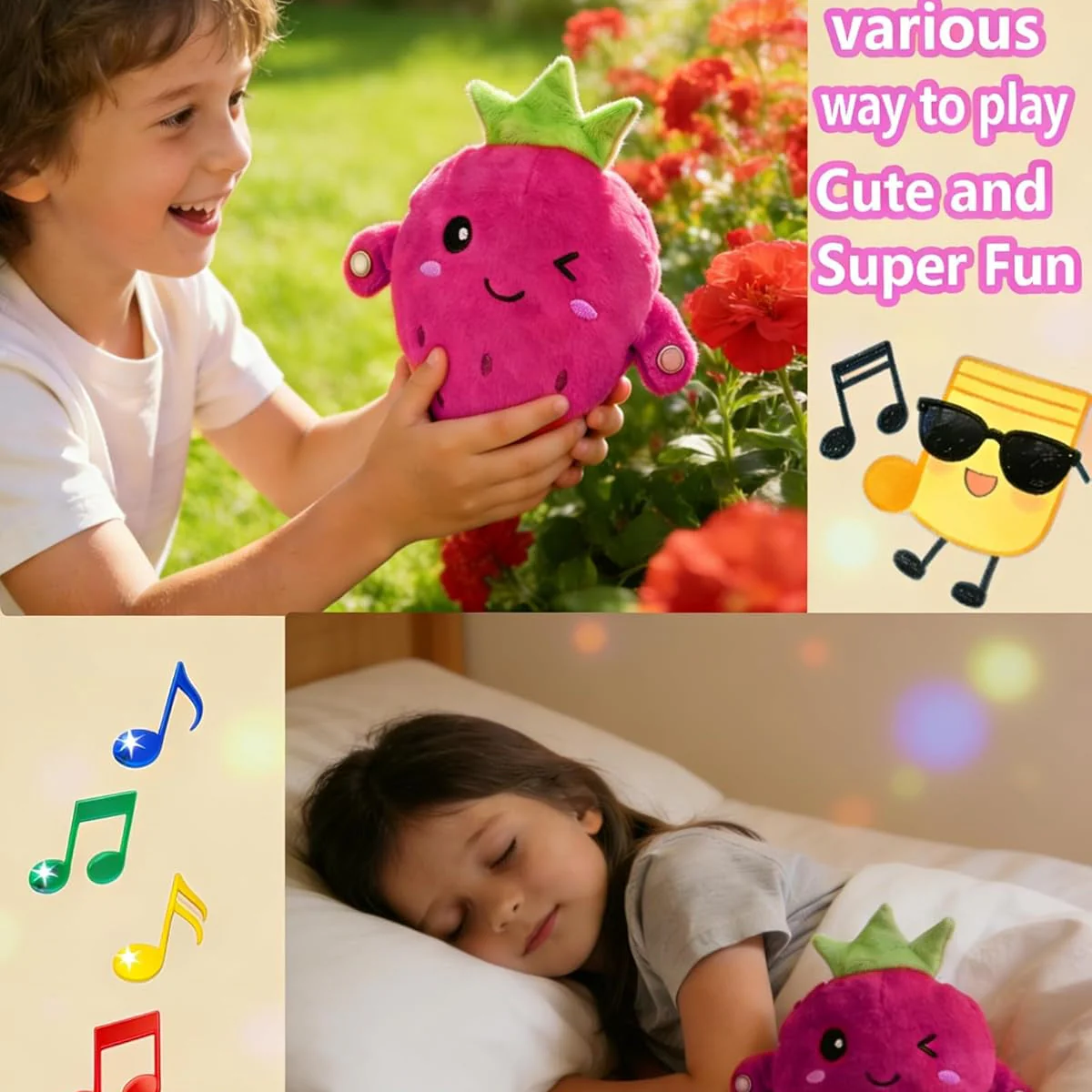 Fruit Rhythm Interactive Toy – Musical Plush for Kids - Image 9