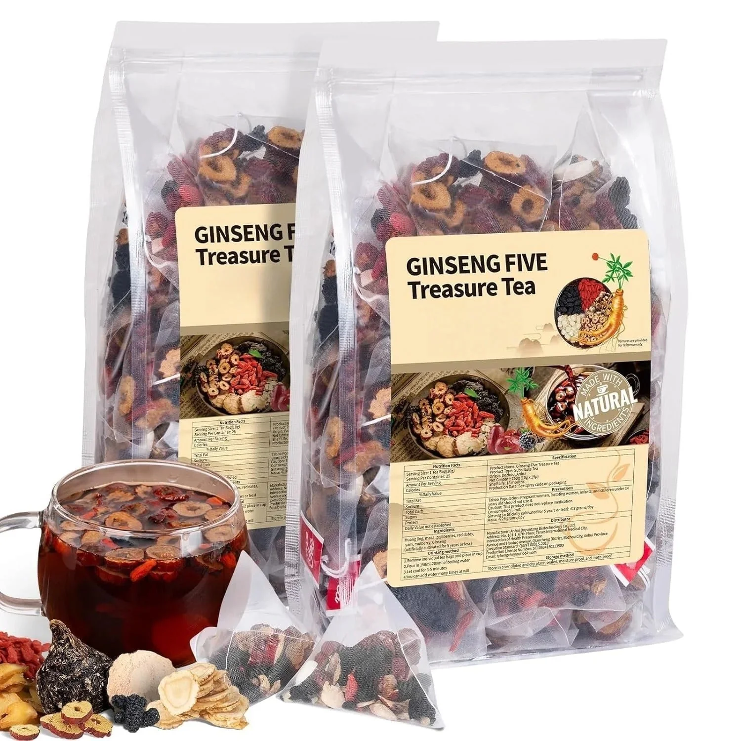 Ginseng & Mulberry Herbal Tea - Image 2