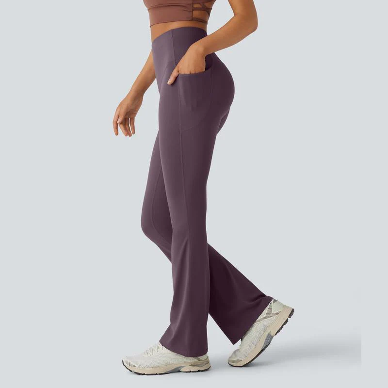 Ultra Sculpt High Waisted Tummy Control Flare Leggings - Image 9