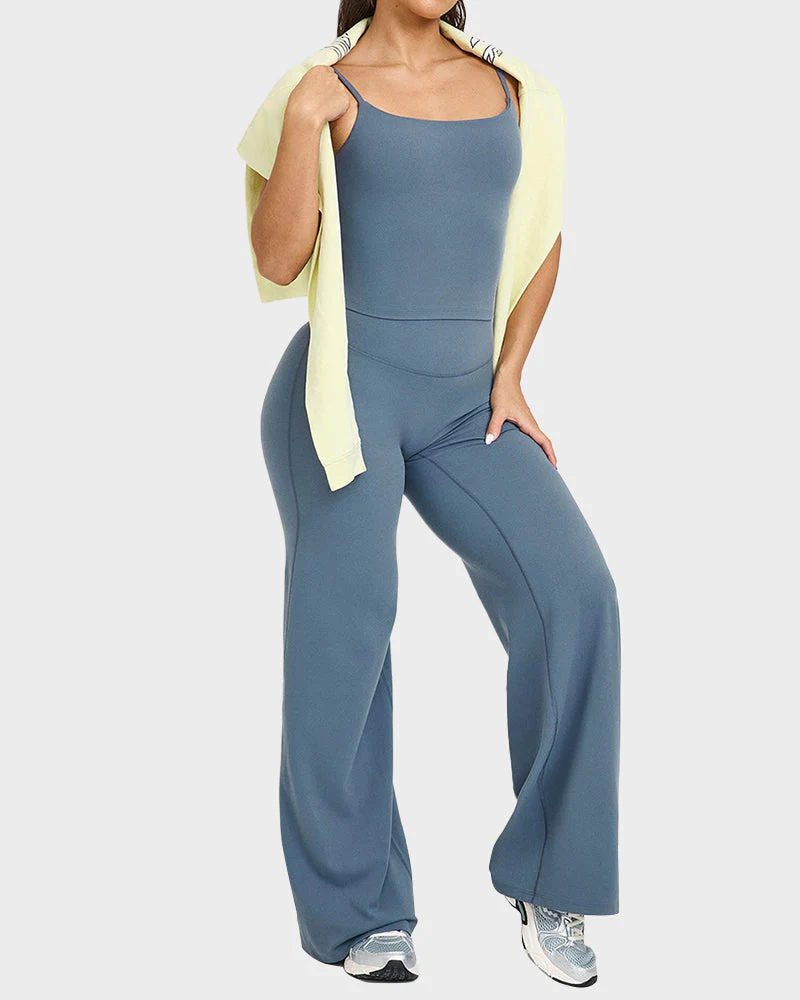 High-Waisted Elastic Wide-Leg Lounge Yoga Pants - Image 10