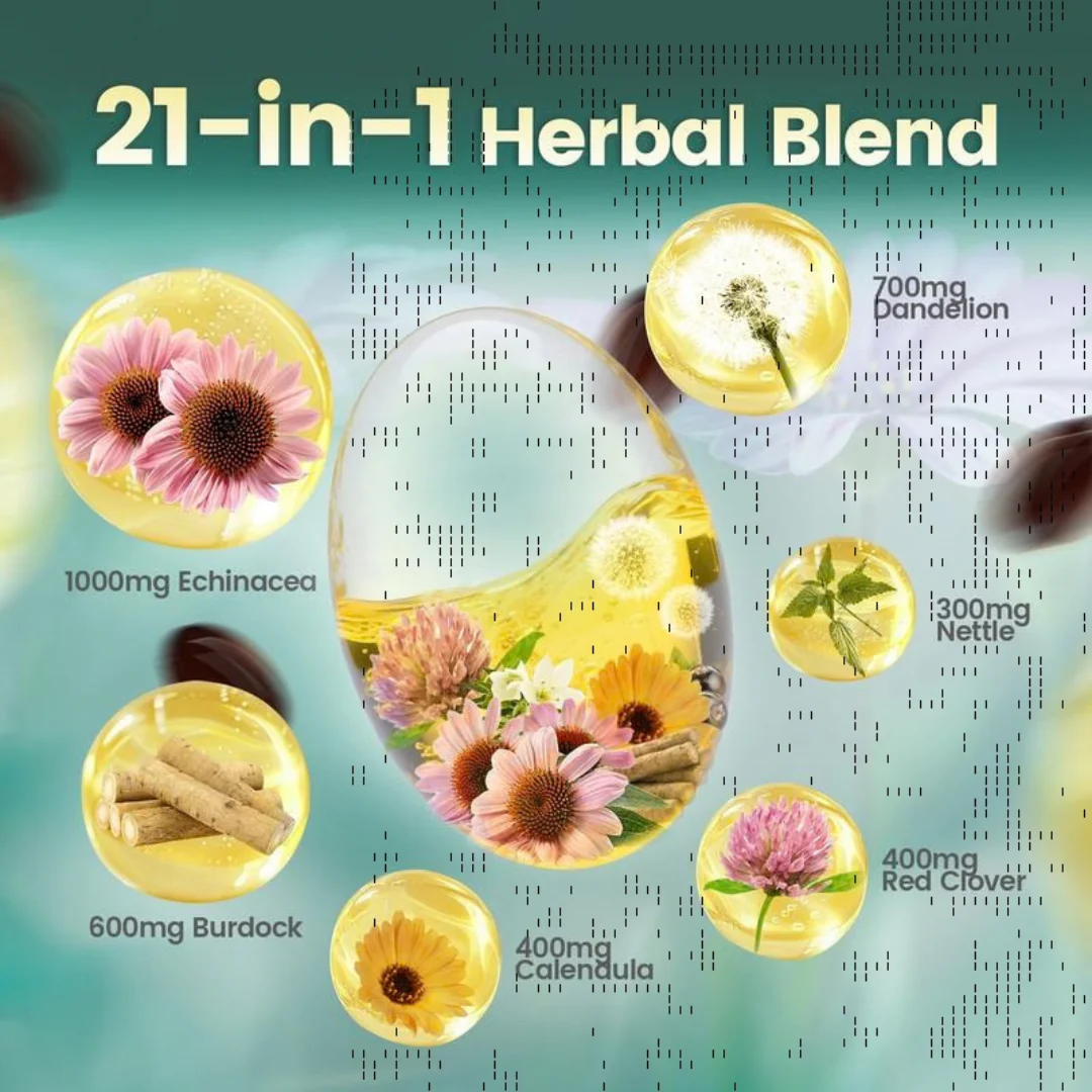 Lazzda Lymphatic Drainage — 21-in-1 Advanced Botanical Formula（Purchase today and upgrade to 240 tablets/pack） - Image 5