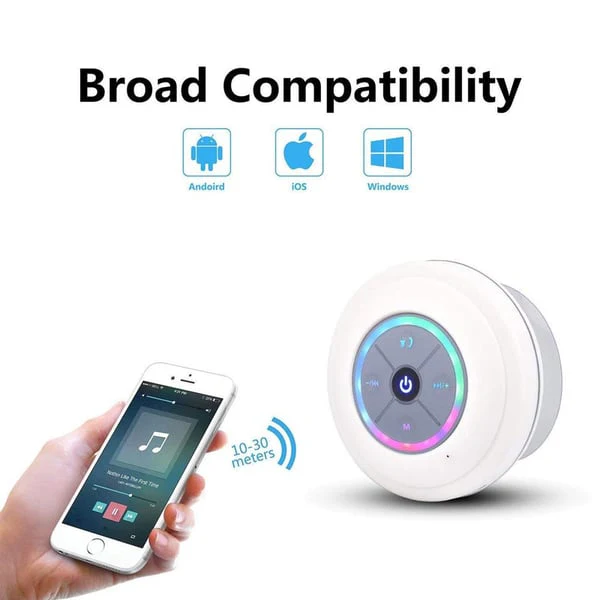 Mini Bluetooth Waterproof Speaker with LED light🔊 - Image 11
