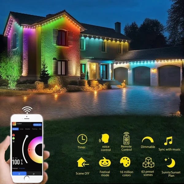 Outdoor waterproof smart leather cord light - Image 3
