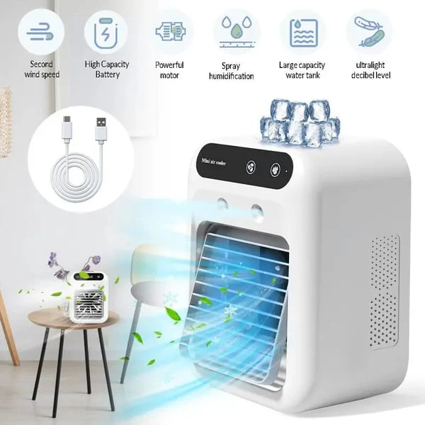 Portable Air Conditioners, 3-In-1 Cooling Fan with 2-Speed Mist Fan - Image 6