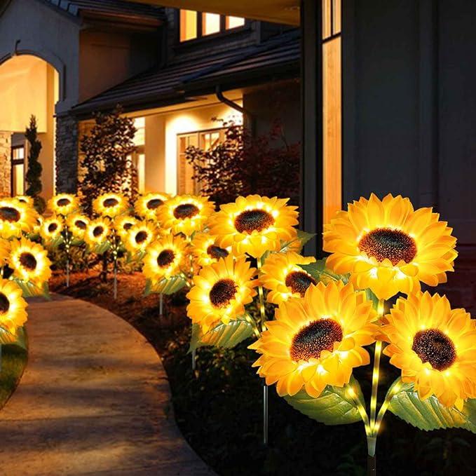 Solar LED Sunflower Garden Lights-29.6inch/74cm - Image 3