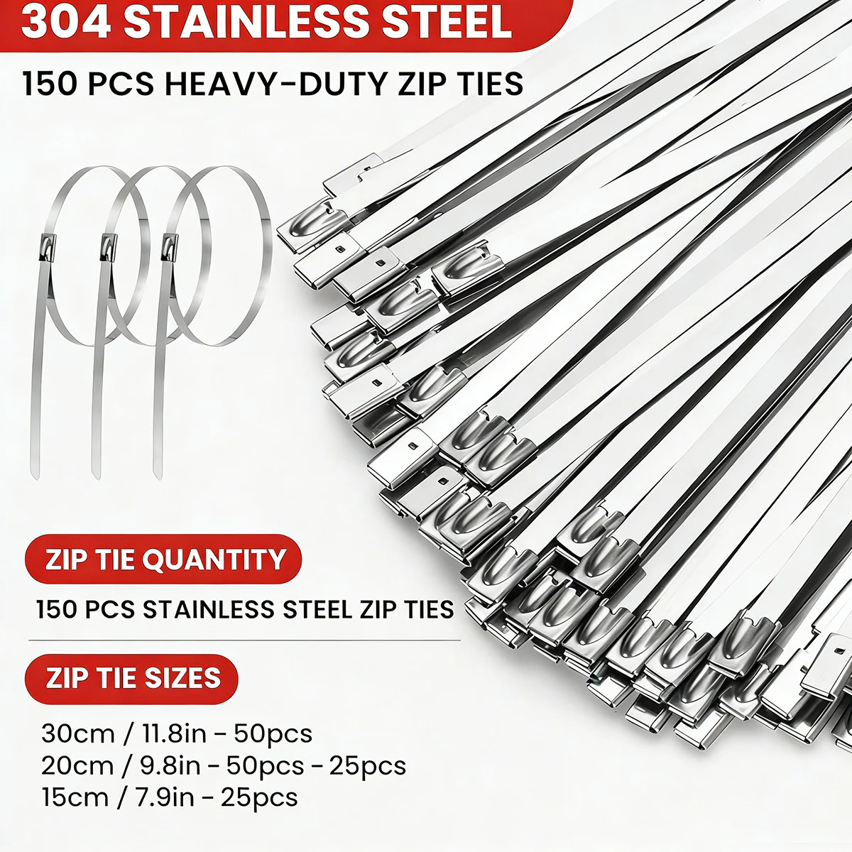 Stainless Steel Cable Tie Tool Self-locking Fastener - Image 10