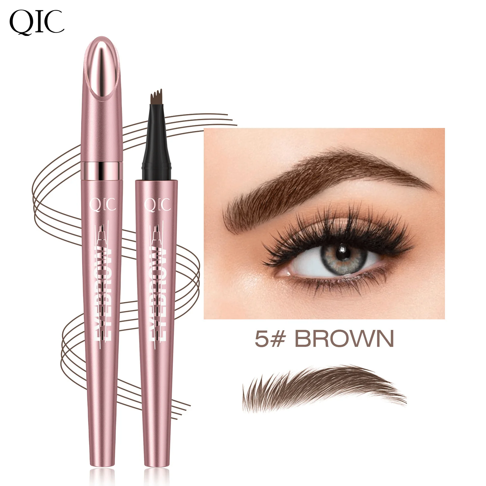 Waterproof Micro-Fork Eyebrow Pencil - Image 12